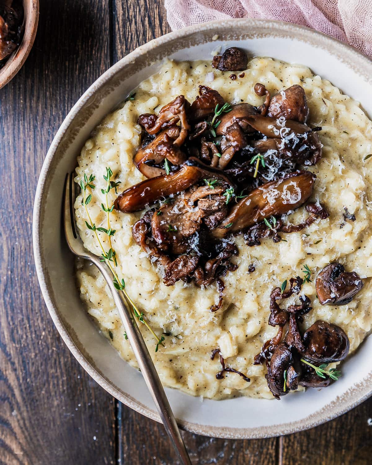 Mushroom & Truffle Risotto (Vegetarian)