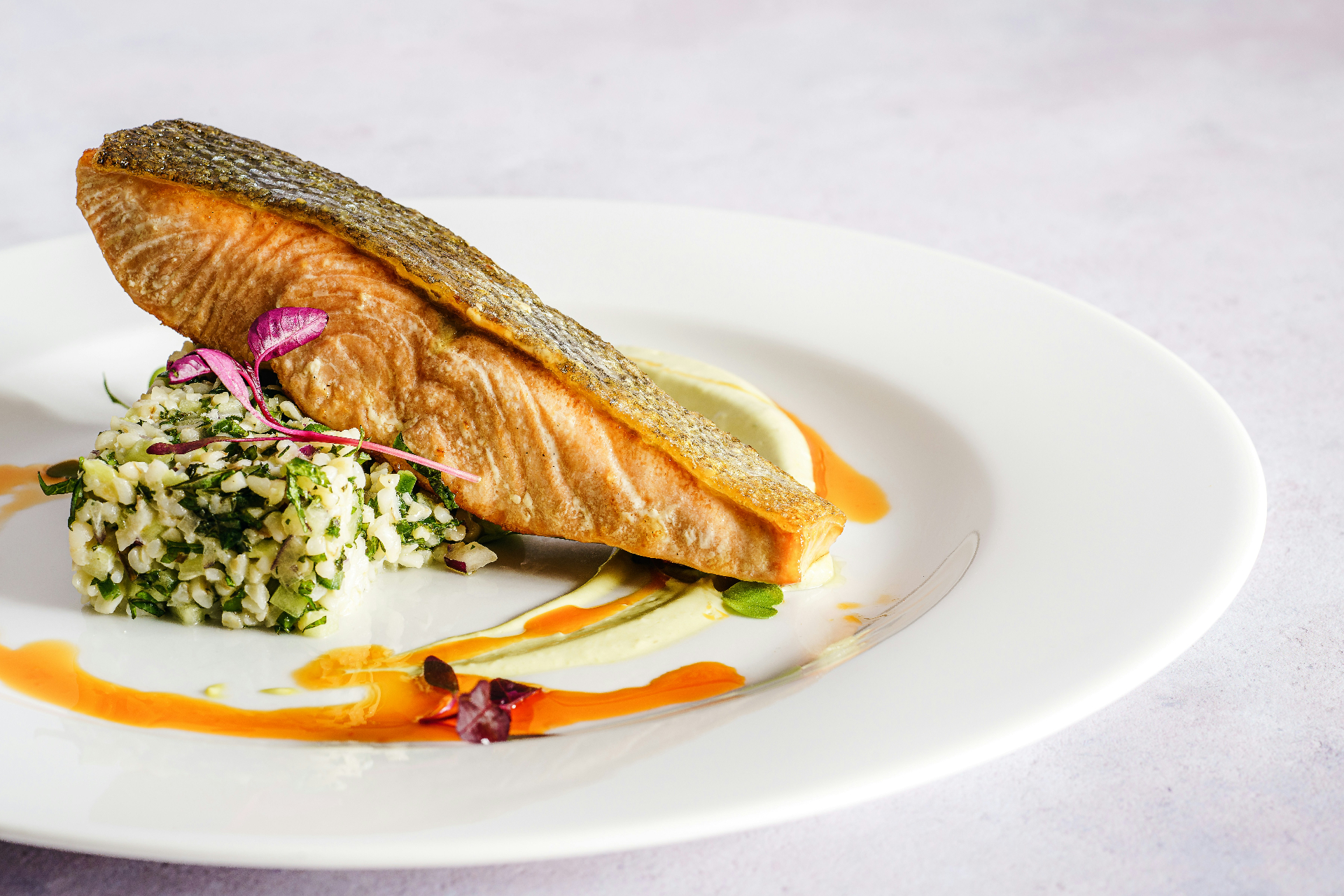 Roasted Salmon, Lemon Beurre Blanc (4oz)