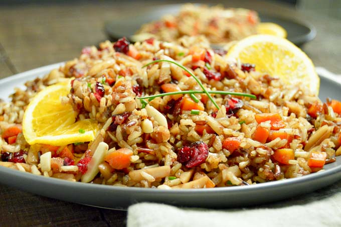 Moroccan Wild Rice Pilaf with Lemon