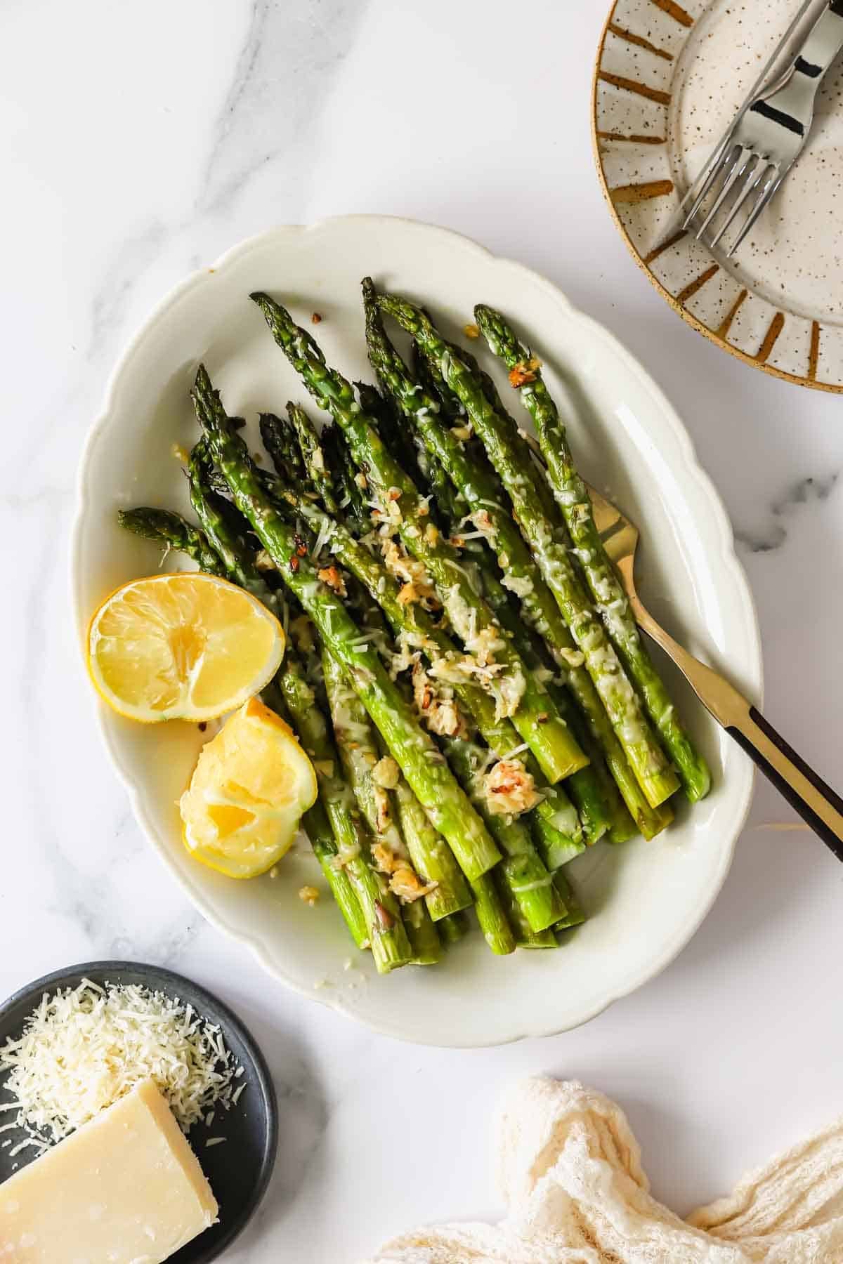 Grilled Asparagus, Parmesan