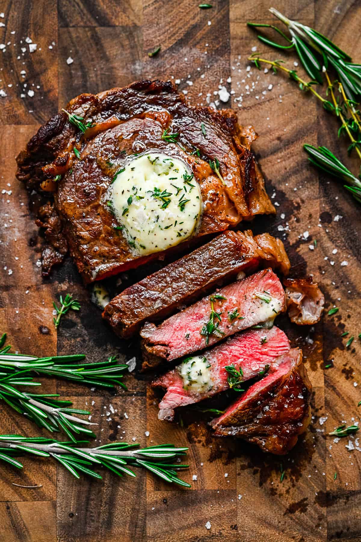 Grilled Ribeye Steak, Herb Butter (8oz)