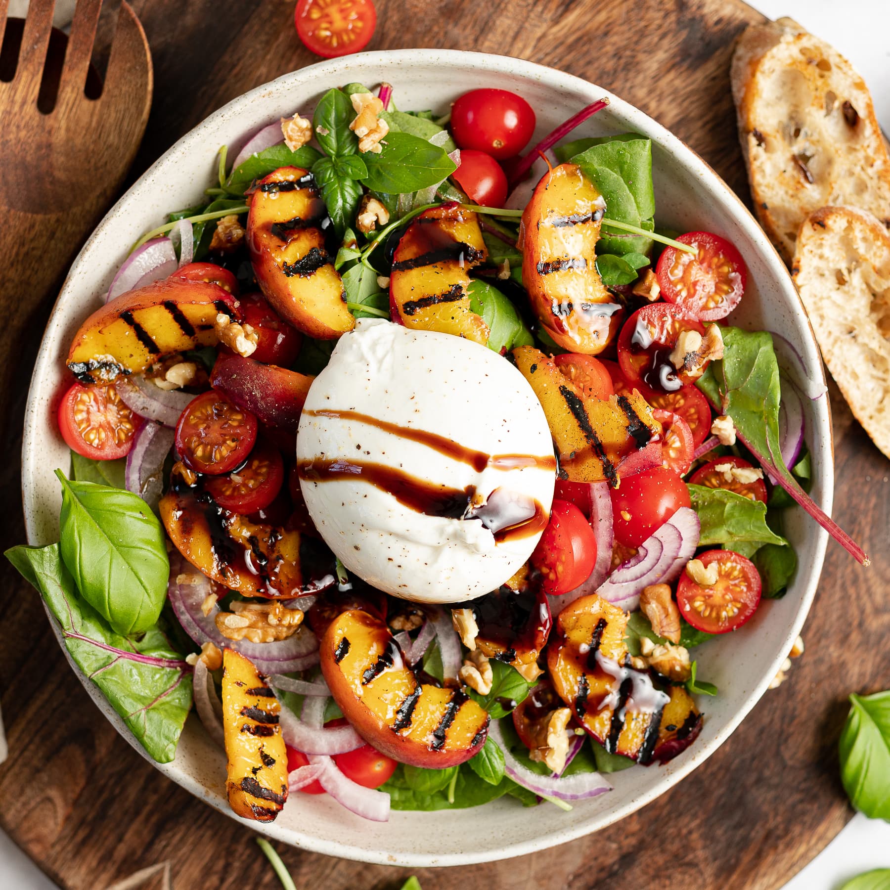 Grilled Peach & Burrata (Seasonal)