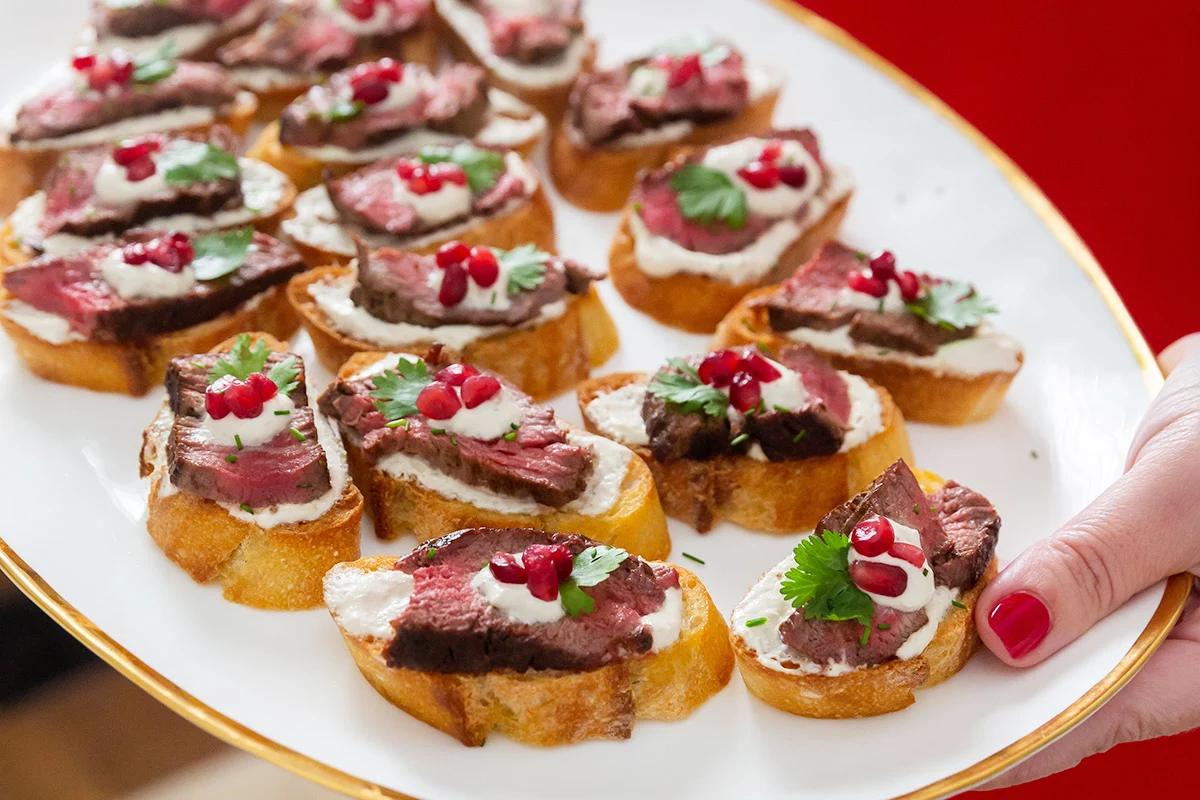 Beef Tenderloin Crostini